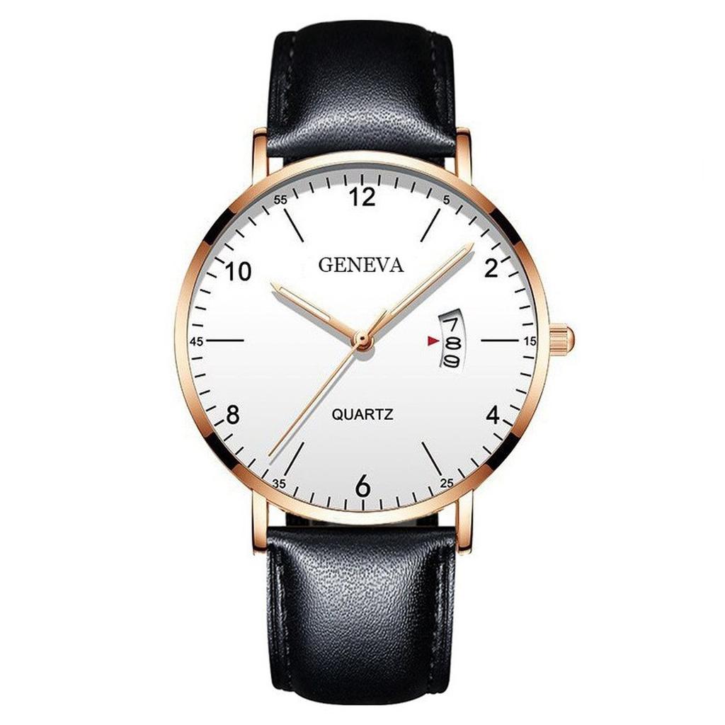 Mens Leather Business Fashion Watch Strap Watch For Gift Giving