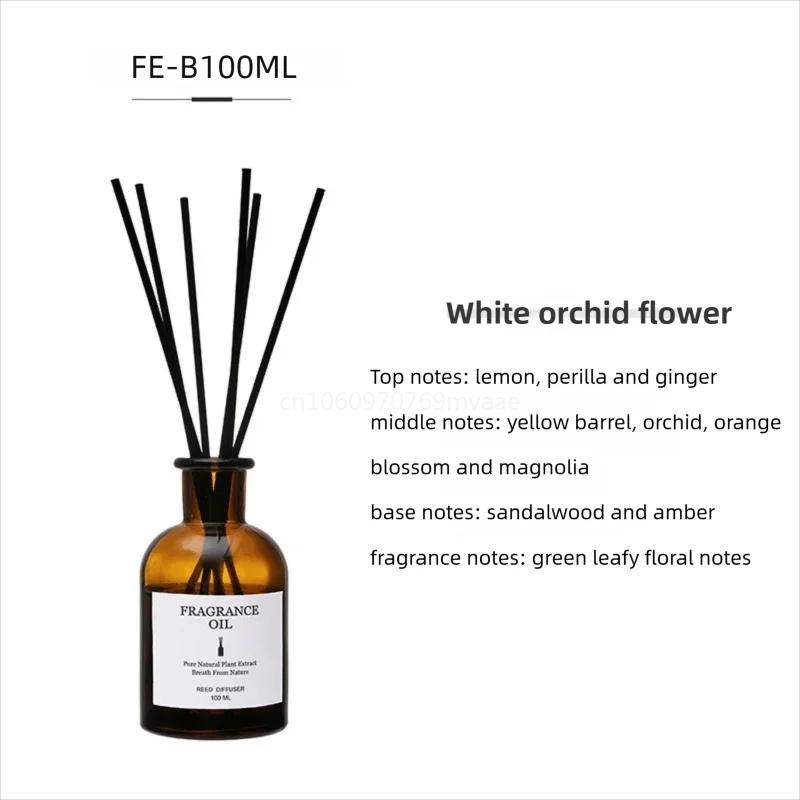 100ml Fireless Aromatherapy Essential Oil Rattan Aroma Bedroom Toilet Deodorant Household Decoration Gift Diffuser Air Freshener