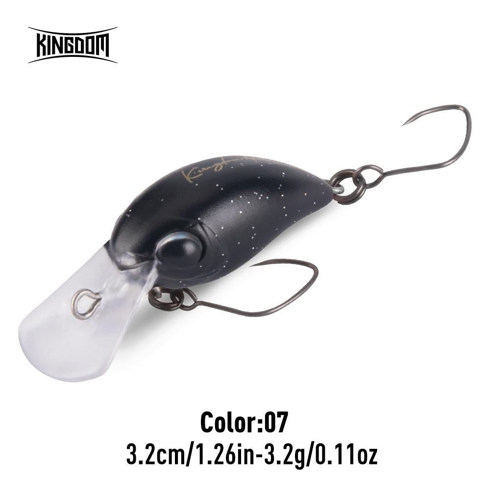Kingdom Mikro Crank Minnow Rybářská Návnada 1.5g/25mm 3.2g/32mm Plovoucí Tvrdá Návnada ABS Rybářské Potřeby Umělé Tvrdé Návnady Crankbaity Potřeby Wobblery