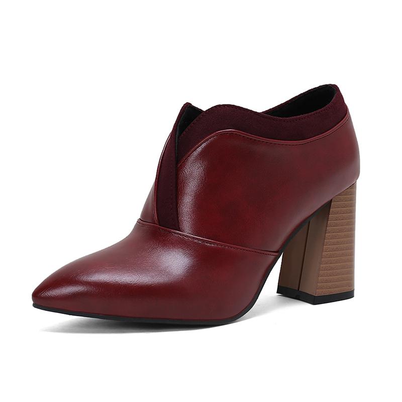 

Жіноче взуття Супервеликий розмір 45 46 47 48 49 50 Весна-осінь Туфлі-човники для офісних жінок з гострим носом на квадратних високих підборах Новинка 8.5