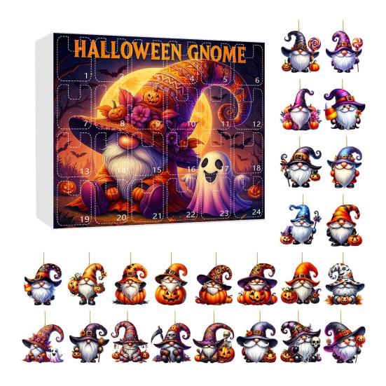 Halloween Advent Calendar 2025 Terrifying Dwarf Pendent 24-Day Countdown Box Cute Mini Characters for Kids