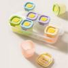 Baby supplement box storage freezer compartment bear baby silicone mould can be steamed puree dispenser box