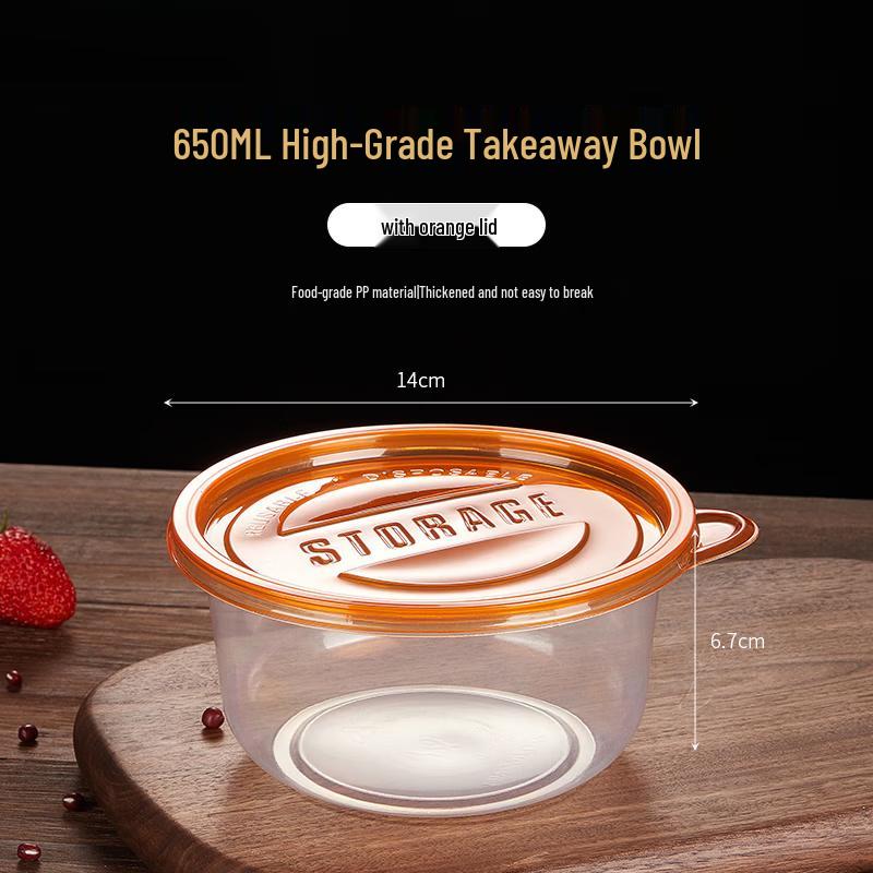Thickened Round PP Disposable Takeout Bowls