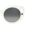 CHANEL Gradient Lenses Acetate Irregular Sunglasses Women's Beige