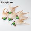 5pcs Feather Plush Ball Replacement Head Cat Teaser Stick Change Heads Toys Interactive Pet Supplies