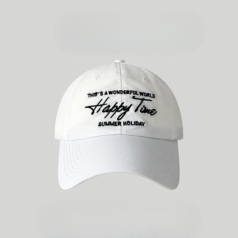 Hats for Men and Women  Soft Tops and Versatile Outdoor Baseball Caps  New Summer Korean Version Casual Letters Quick Drying Baseball Caps