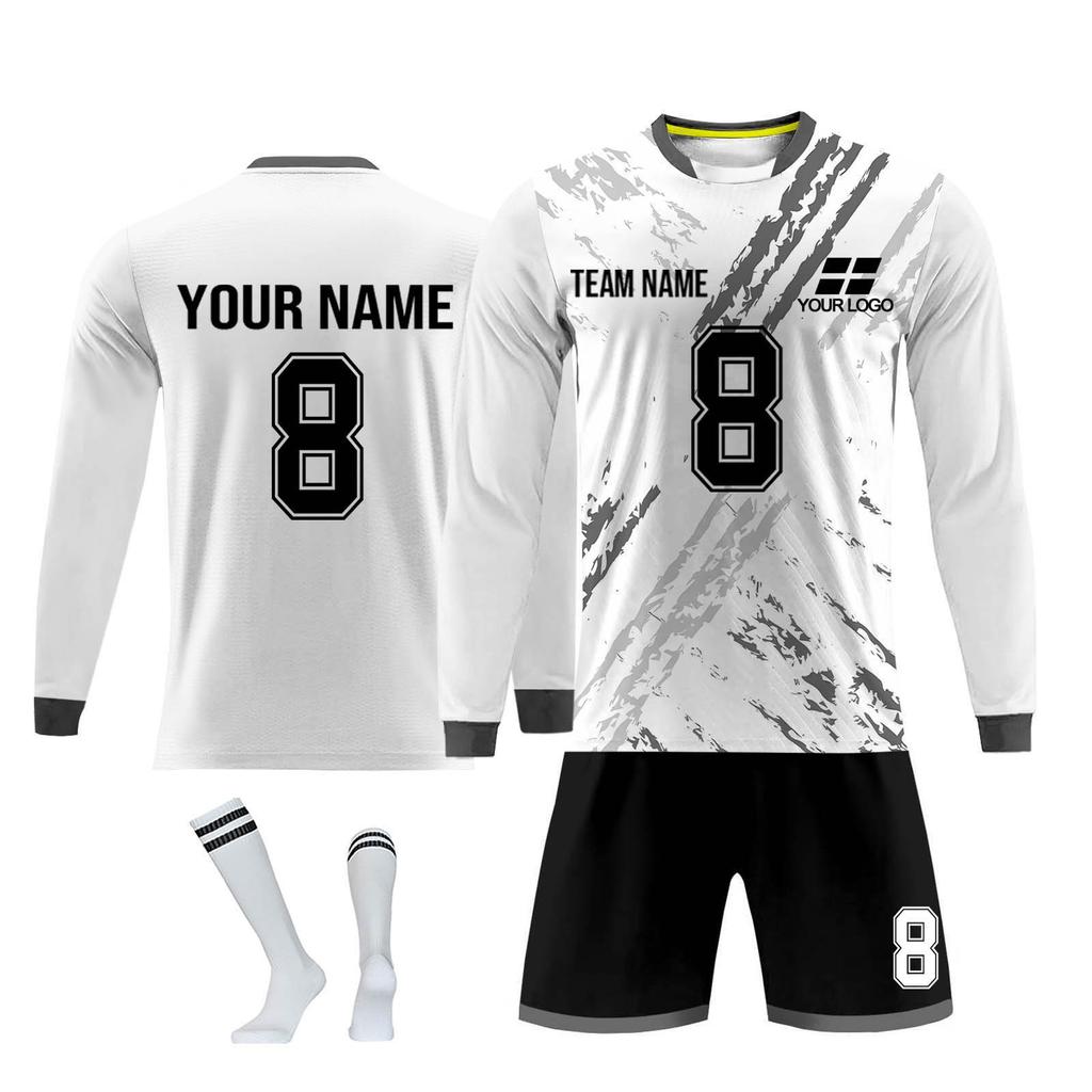 Kit de camisas personalizadas masculinas meninas com número de nome camisas de futebol personalizadas para meninos terno de treinamento