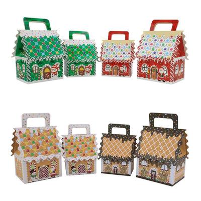 Christmas Small House Kraft Candy Box: New Style Handheld Packaging for Weddings