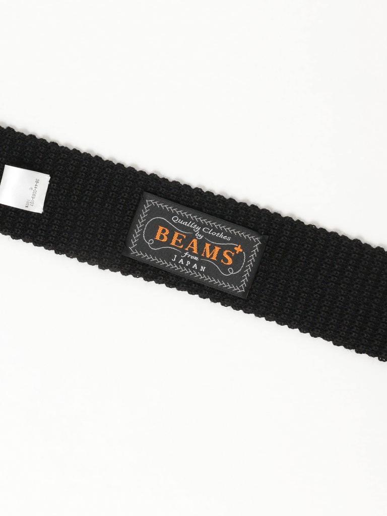 [BEAMS PLUS] Herren Wollstrick-Krawatte, SCHWARZ, Größe 0, 38440069107