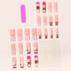 24pcs Monkey Banana Chips Decor Press On Nails Y2K French Nails Reusable Fake Nails  Girls