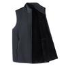 Stand-up collar vest men's autumn and winter new fleece loose stand-up collar vest casual sleeveless jacket
