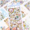 3D Panda Unicorn Cartoon Relief Crystal Sticker Children's Educational Handmade Reward Smooth-Surface Mobile Phone Decoration