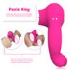 Unisex Vibrator Male Penis Ring Tongue Licking Sex Toy 3 Motor Vagina Masturbator G-spot Clitoris Stimulator Sex Toys for Couple