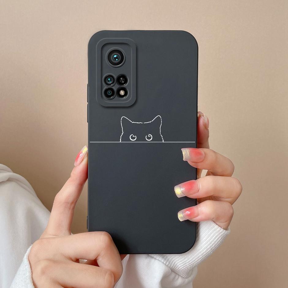 For Xiaomi Mi 10T Pro 5G Case Matte Silicone Shell For Xiaomi10T Pro 5G Sweet Girls Butterfly Cartoon New Design Fashion Funda