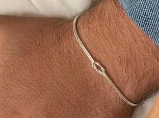Individuelle Edelstahl PVD Damen Quadrat Schlange Halskette Kette Liebe 14k Gold Knoten Armbänder für Herren