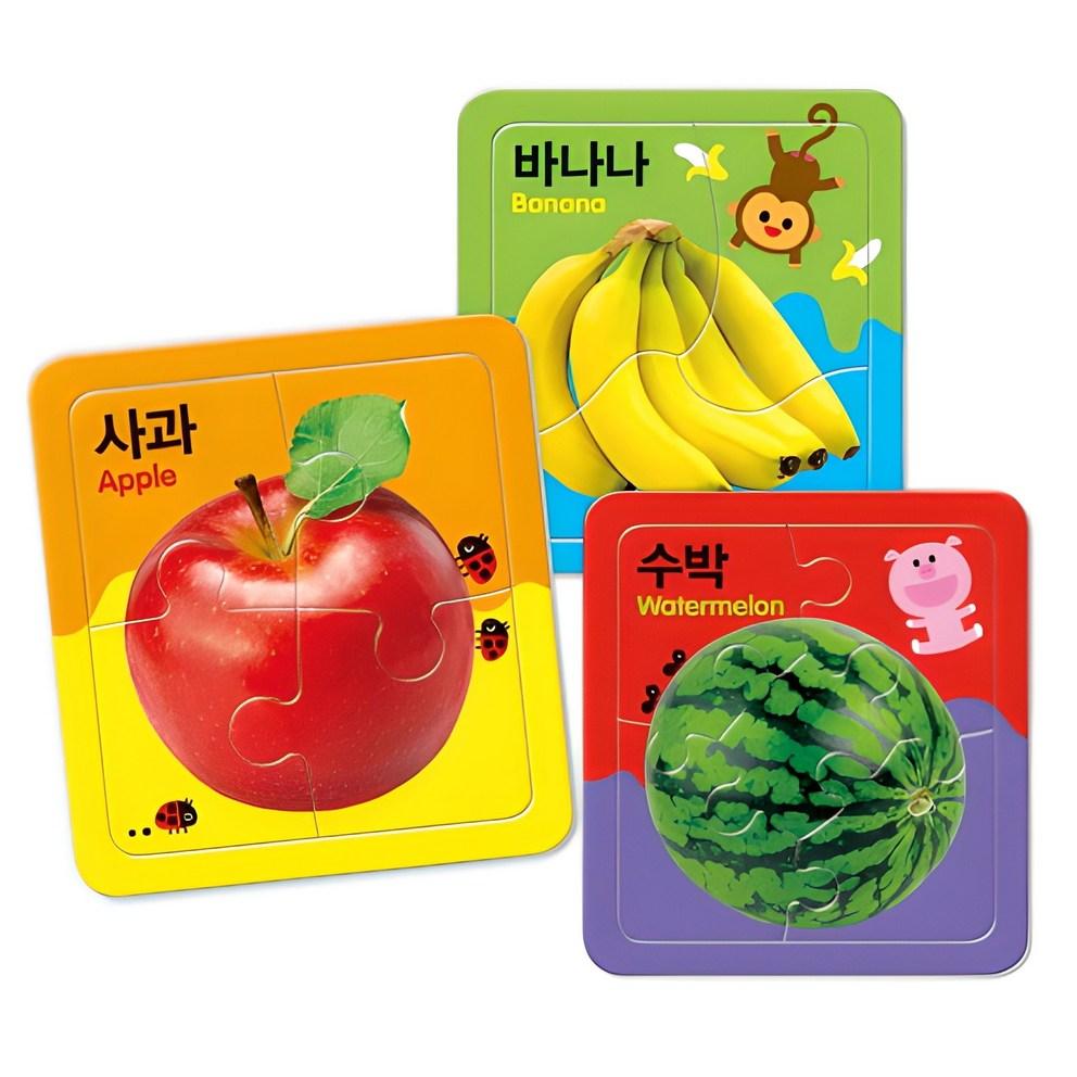 My First Fruit Puzzle: Apple, Banana, Watermelon