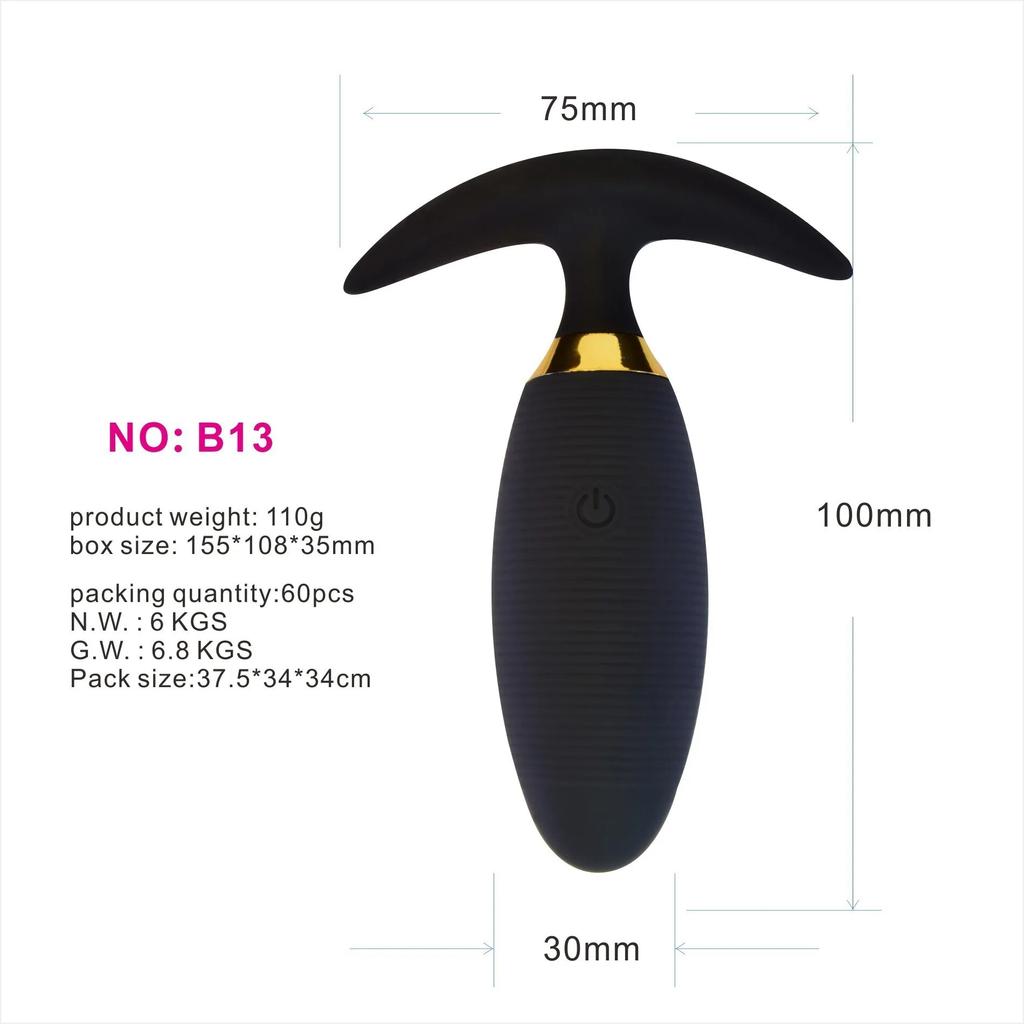 Back Court Wireless Remote Control Anal Plug Female Charging Wear Expansion Vibration Anal Plug Masturbation Adult Sex