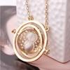 Zinc Alloy Golden Hourglass Necklace, Time Converter Suitable for Both Men and Women As Accessories and Gifts