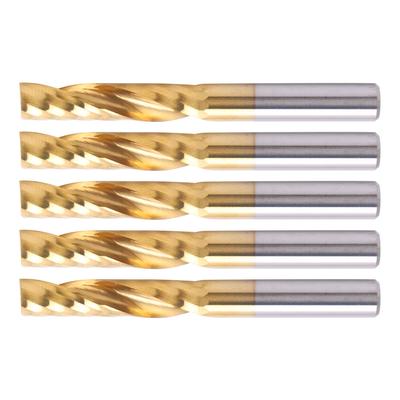 5 Stück Professioneller CNC Schaftfräser Metall Spiralfräser Fräswerkzeug Zubehör 6 X 28 X 55mm