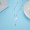 Simple Chain Stainless Steel Lock Necklace Clavicle Chain Heart Pendant Women Rock Padlock Goth Jewelry Party 2025 New Year Gift