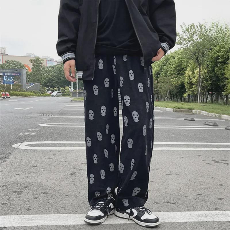 Women's High-Waist Corduroy Wide-Leg Pants - Slim, Casual, Straight Fit for Spring & Autumn 2023