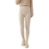 2024 Women's Pure Wool Base Layer Pants, Autumn/Winter, High Waist, Slimming, Warm, Thin, Wear Inside or Outside