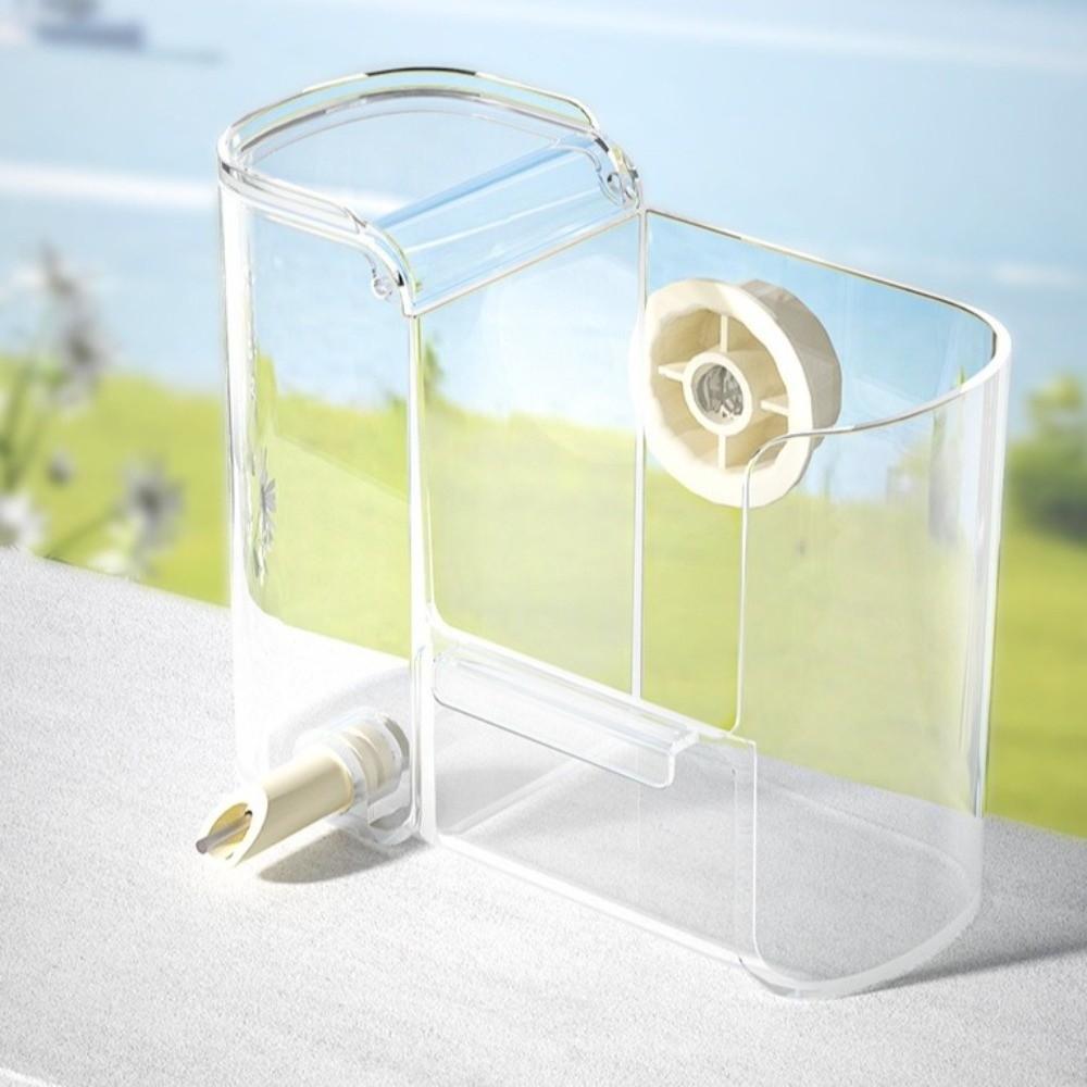Transparent Automatic Bird Feeder Leak-proof Hanging Bird Feeding Container Plastic Large Capacity Parrot Food Box Cockatiel