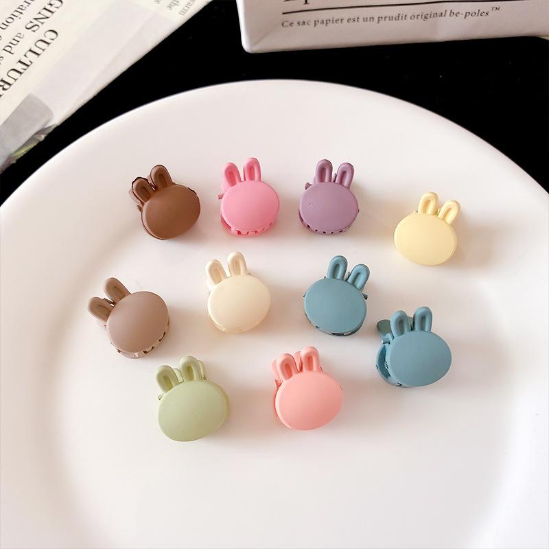 

Детская мультяшная мини-заколка для волос в виде цветка, маленькая заколка-краб для непослушных волос, заколка для боковой челки с кроликом и сердечком, женский аксессуар для волос