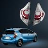 Halogen Left or Right Tail Light Assembly for Toyota Prius C 2012-14,Stable Performance Passenger Side or Driver Side Taillights