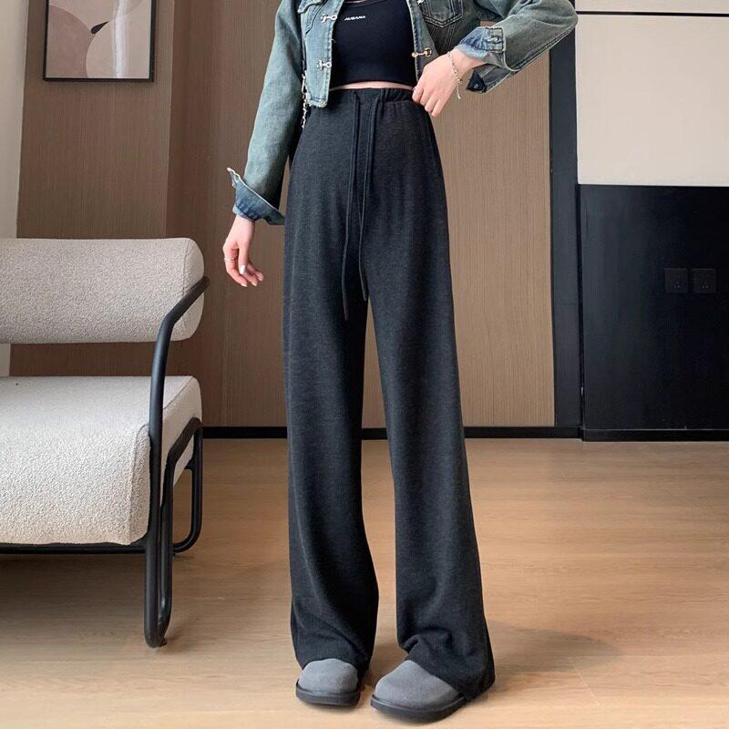 

Maternity Wide-Leg Tummy Support Pants - Comfortable, Stretchy, Non-Restrictive, Plus Size, Perfect for Spring and Autumn. Large [Fits 110-135 lbs]