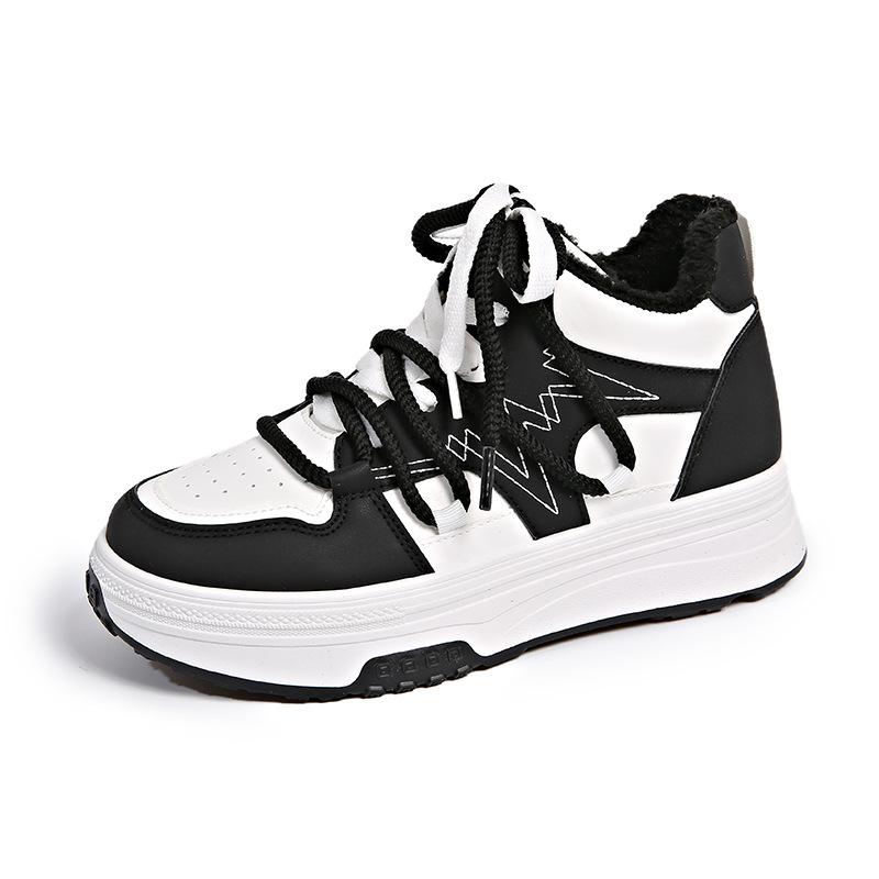 Fashion Women Platform Sneakers Winter Warm Plush Thick Sole Chunky Shoes Ladies Casual 2024 Outdoor Comfortable Outdoors Walking Shoes