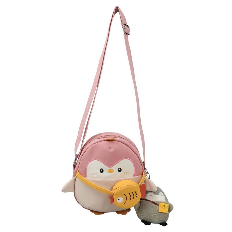 School Bag Cartoon Cute Kindergarten Baby Casual Versatile Single Shoulder Light Color Matching Outdoor Travel