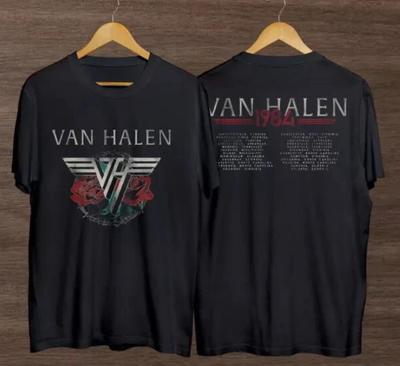 1984 Van Halen Tour T-Shirt, Vintage Van Halen 1984 Musikkonzert Tour T-Shirt