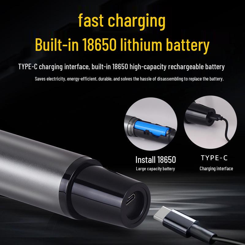 All-Metal Wireless Rechargeable Microphone with Built-in Speaker for KTV, Stage, and Live Streaming.