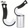 1PCS Portable J-Shaped Easy Grip Tin Openers Kitchen Non-Slip Jar Opener Lid Opening Tools Ring Pull Can Opener Multifunctional1