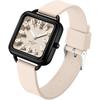 Unisex Analog Square Face Watch Waterproof Lightweight Silicone Band Casual Timepiece for Students