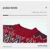 Women's Argyle Knit Sweater - Christmas Festival Pullover for Autumn & Winter