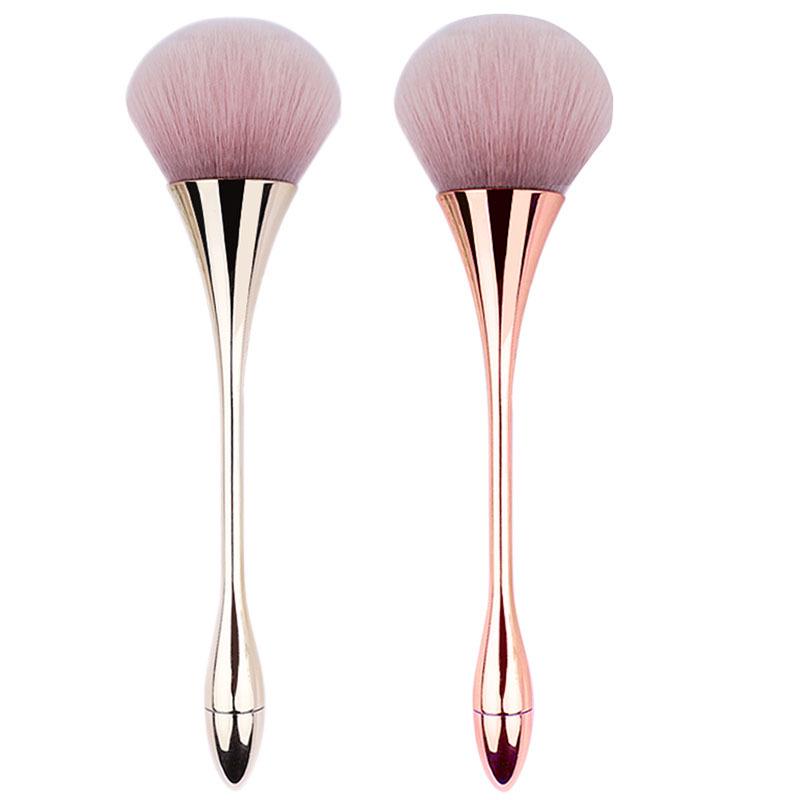 Extra Large Soft Bristle Powder Brush for Nail Dust & Blush with Small Waist Design