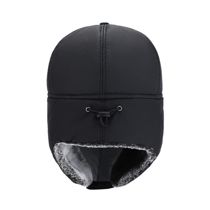 Men's Winter Lei Feng Hat: Outdoor Korean Style, Plus Velvet, Thickened Warm Face Protection, Coldproof Cycling and Baseball Cap.