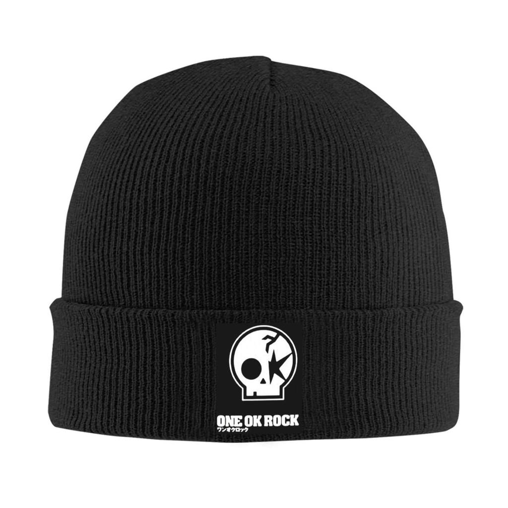 One Ok Rock Tulisan Japan  Warm Knitted Cap Hip Hop Bonnet Hat Autumn Winter Outdoor Beanies Hats for Unisex Adult