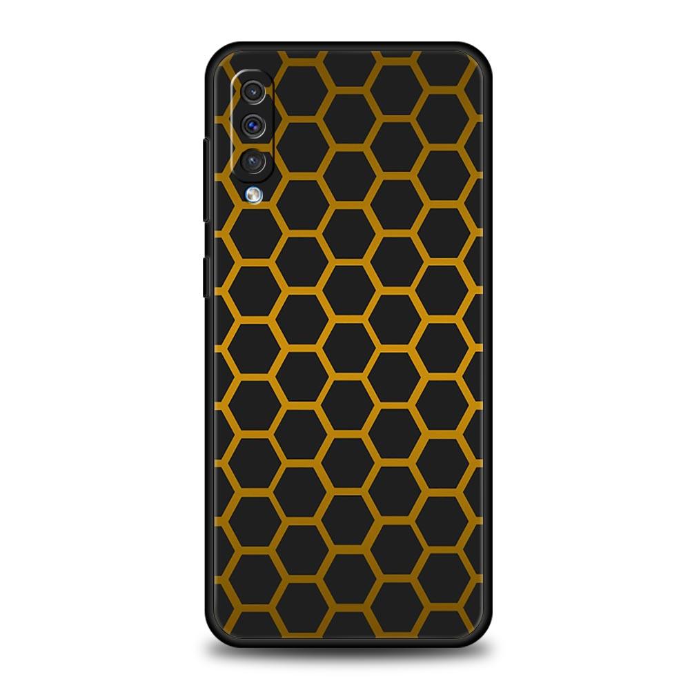 Honeycomb Pattern Phone Case For Samsung A26 A36 A56 A54 A52 A50 A70 A40 A12 A14 A16 A22 A24 A42 A34 A32 5G A04s A06 5G Cover