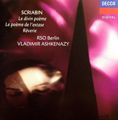 CD SCRIABIN / RSO BERLIN, VLADIMIR ASH - Le Divin Poeme / Le Poeme De L'exta 4308432 Decca Europe Classical Used