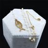 Cross Rosary Catholic Multilayer Necklace Saint Benedict Medal Beads Stainless Steel Silver Color Long Necklaces Jewelry N1172S0