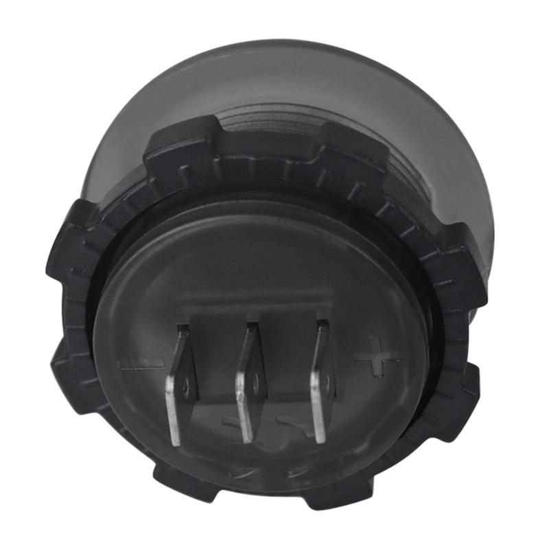 LED Digital Voltage Tester Current Detector Round Dual Display Panel Voltmeter Ammeter DC 12V-24V Meter Indicator