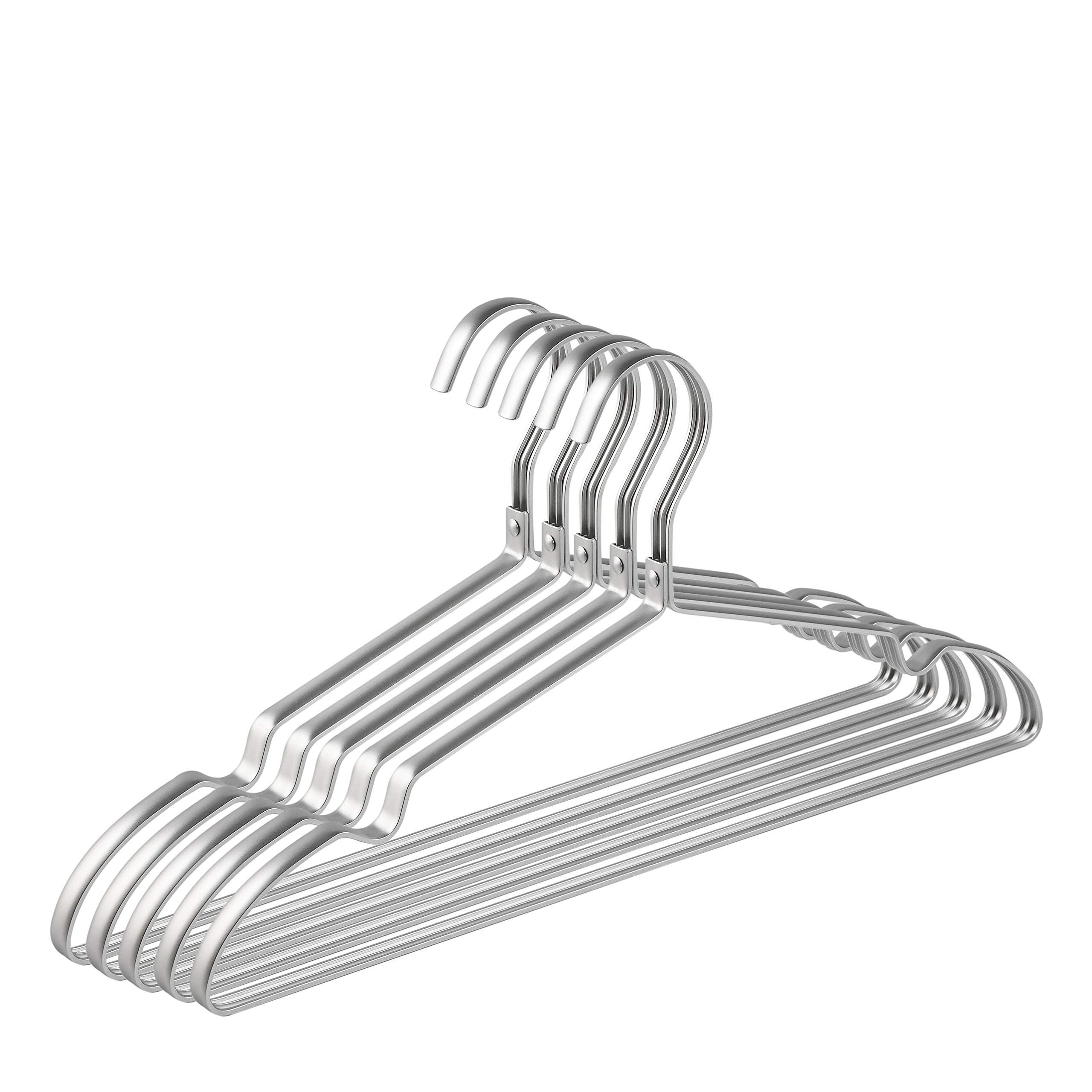 

Amber Home Aluminum Aluminum Hangers for Closet Prevents Shape Ultra-Lightweight Hangers, Gold-Colored Storage, Clothes, Suits, T-Shirts, Jackets,