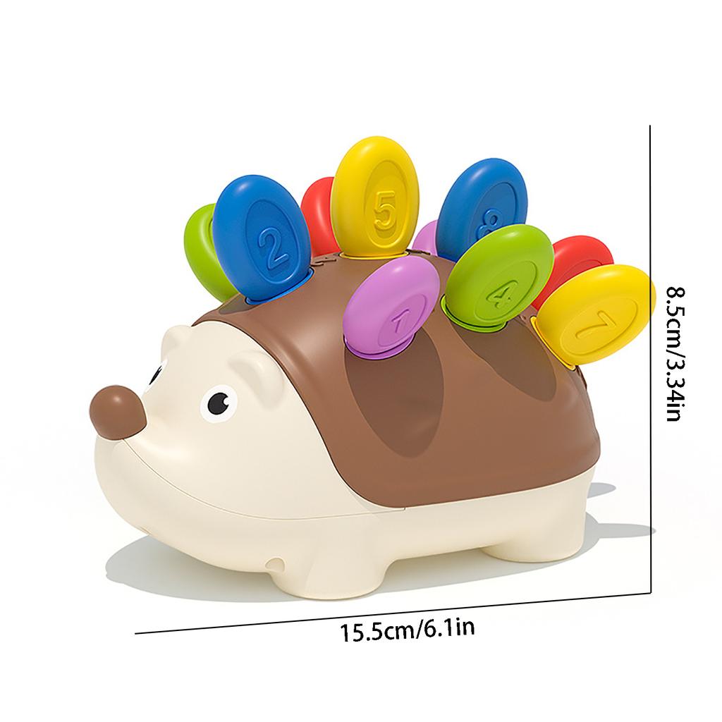 Baby Early Education Hedgehog Insertion Music Focus Training Hand Eye Coordination Puzzle Puzzle Toys