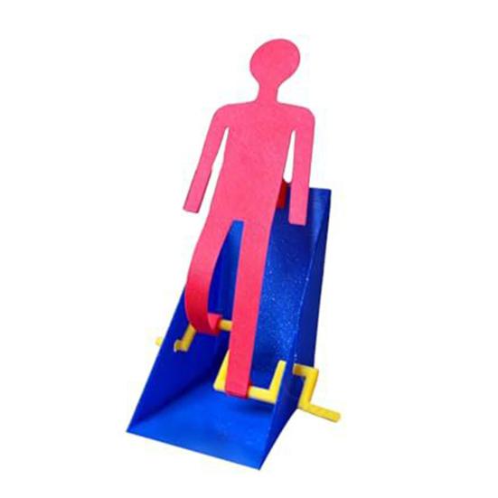

3D Printed Walking Man Toy, Stress Relief Hand Crank Walker Fidget Desk Toy, Mechanical Crank Figure Desktop Decoration for Women Men рожевий