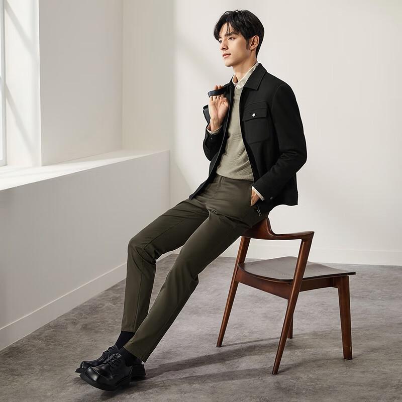 Septwolves Men's Lapel Workwear Jacket