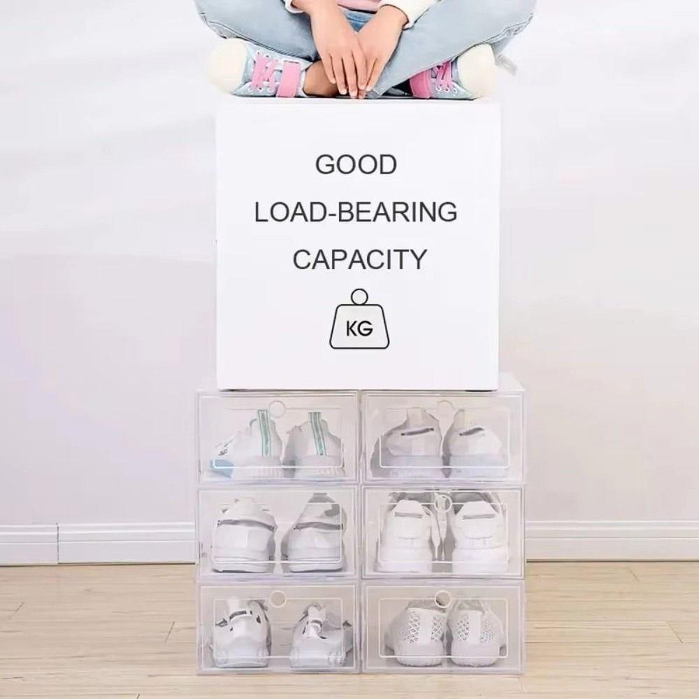 Transparent Shoe Boxes Plastic Sneaker Boxes New Shoe Cases Household