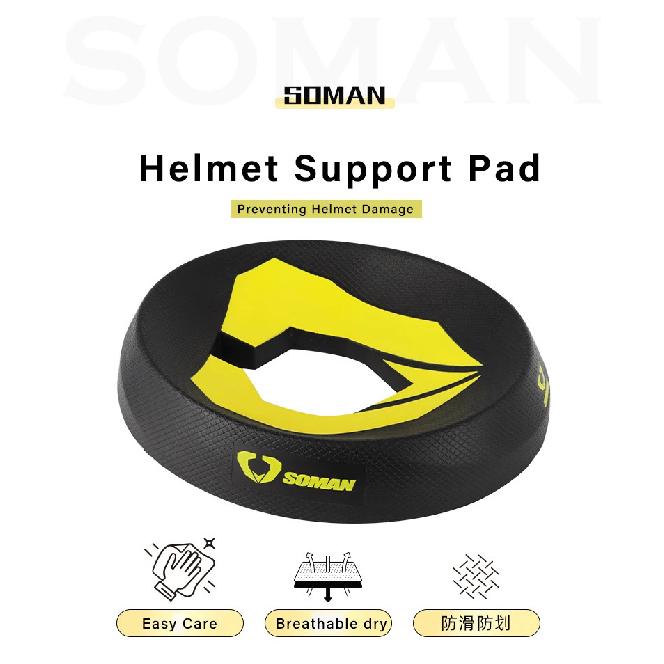 SOMAN Helmet Support Pad Portable Motorcycle Helmets Stand Donut Ring Scratch-resistant Anti-skid Anti-scratch